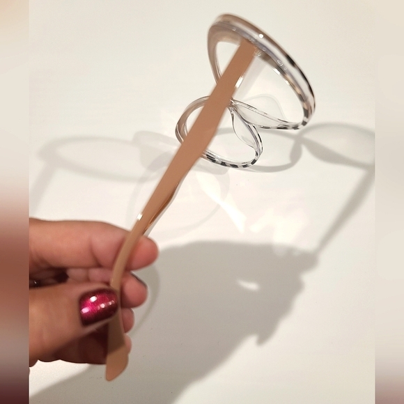 Blue Light Blocking Cat Eye Leopard Print/Beige Computer Glasses (no power) - Picture 8 of 12